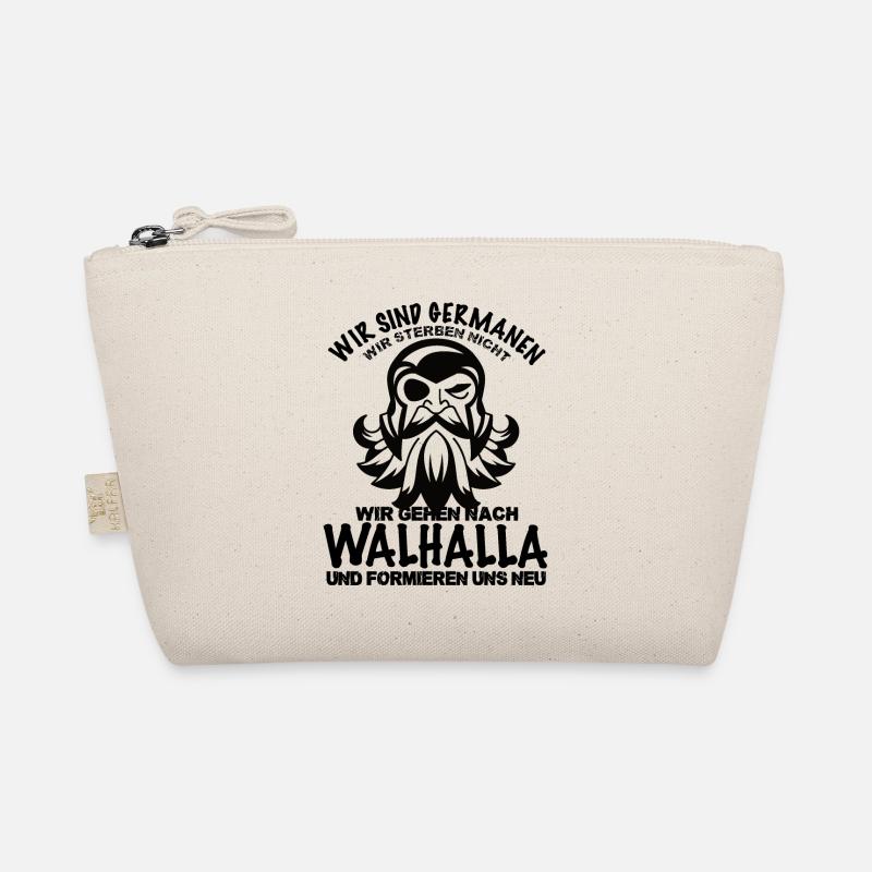 Steampunk Bartgesicht Silhouette Bio-Täschchen