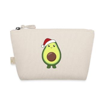 Avocado Weihnachten Lichter lustige Avocados - Bio-Täschchen - Natur - Vorne