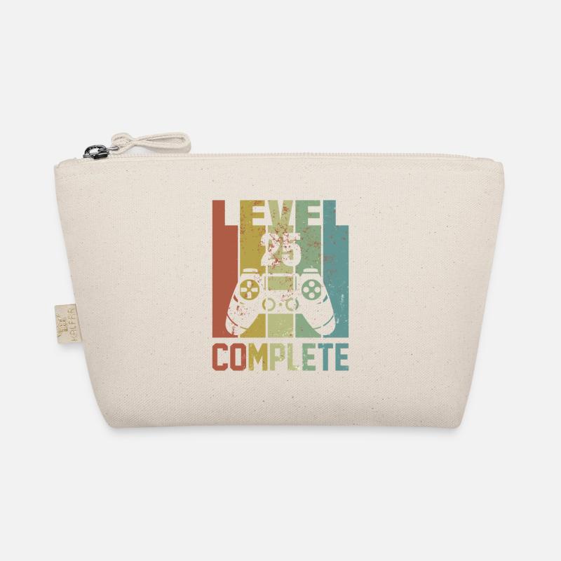 Level 25 complete Geburtstagsshirt Geschenk Bio-Täschchen