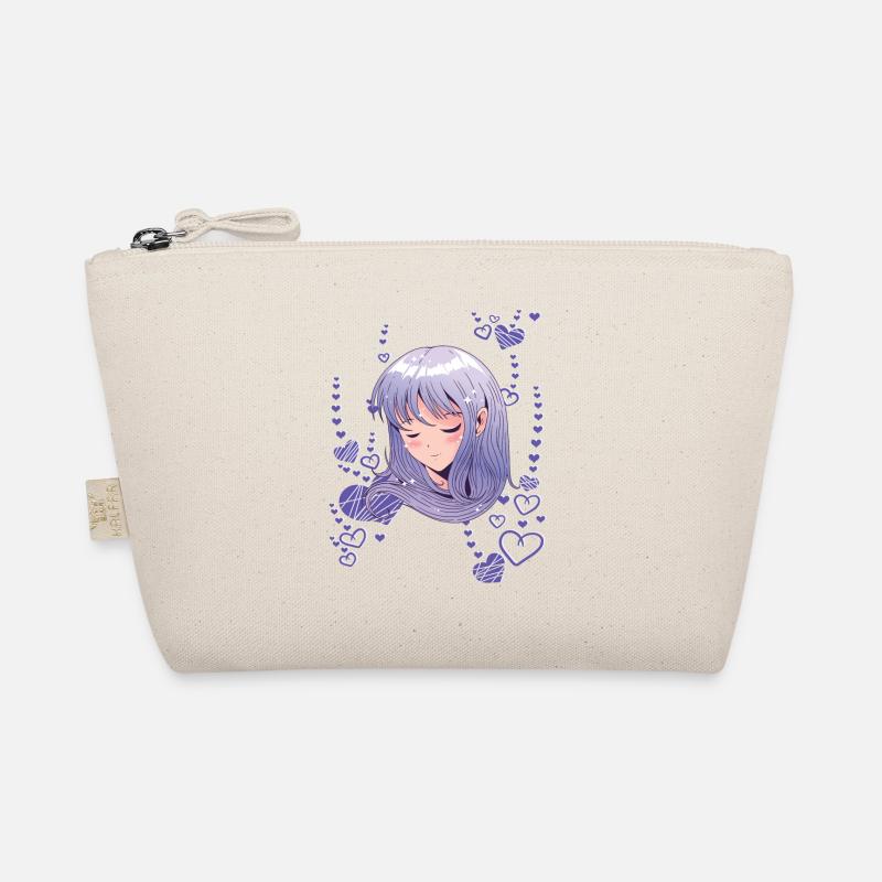 Anime Manga Mädchen Herzen Liebe Cosplay - Bio-Täschchen - Natur