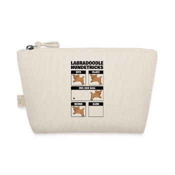 Labradoodle Hundetricks Goldendoodle Geschenk - Bio-Täschchen - Natur - Vorne