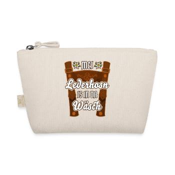 Mei Lederhosn is in da Wäsch Lederhose Ersatz - Bio-Täschchen - Natur - Vorne