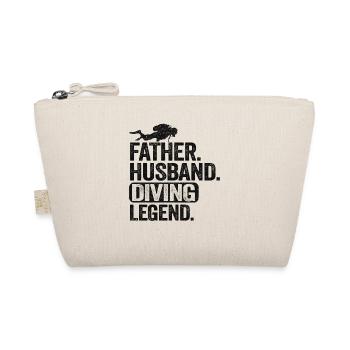 Father Husband Diving Legend Scuba Diving Dad Gift - Organic Pouch - nature - Front