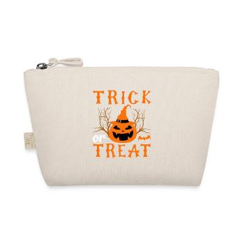 Funny Halloween Quote Trick Or Treat Halloween - Organic Pouch - nature - Front