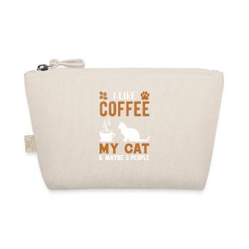 Funny Coffee Quote For Coffee Lovers I Like Coffee - Organic Pouch - nature - Front