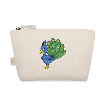 peacock - Organic Pouch - nature - Front