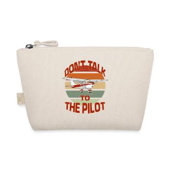 Retro Pilot Modellflieger Hobby Piloten Flieger - Bio-Täschchen - Natur - Vorne