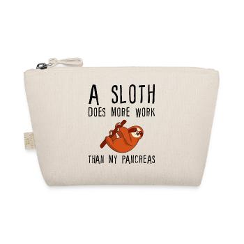 A Sloth Does More Work Than My Pancreas - Organic Pouch - nature - Front