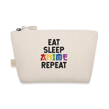 Eat Sleep Anime Repeat - Kawaii Manga Geschenk - Bio-Täschchen - Natur - Vorne