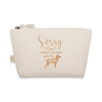 Désolé I Can t I Have Plans With My Dog 01 - Trousse biologique - nature - Devant