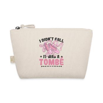 Didn't Fall Tombé Ballerina Love To Dance - Organic Pouch - nature - Front
