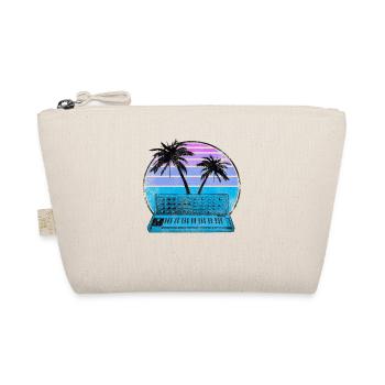 Analog Synthesizer Synthwave Vintage Retrowave - Organic Pouch - nature - Front