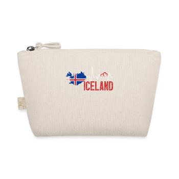 Iceland Flag Map Heartbeat for Icelandic Pride - Trousse biologique - nature - Devant
