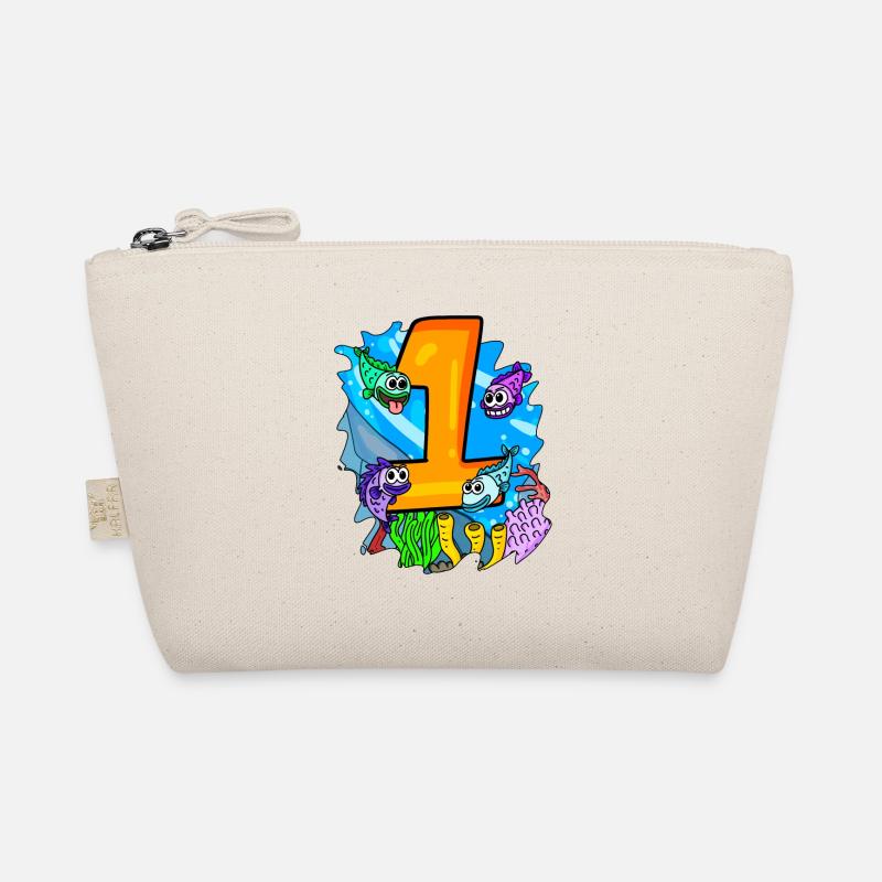 1 year old - 1st birthday - Fish in the ocean Organic Pouch