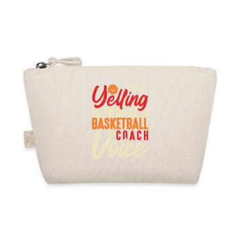 This Is Just My Basketball Coach Voice BBall - Bio-Täschchen - Natur - Vorne