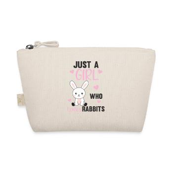 Juste une fille qui aime le lièvre - lapin mignon - Trousse biologique - nature - Devant
