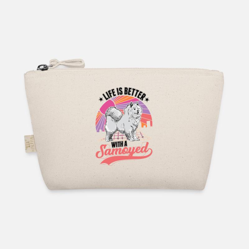 Life is better with a Samoyed Samojede Samojeden Bio-Täschchen