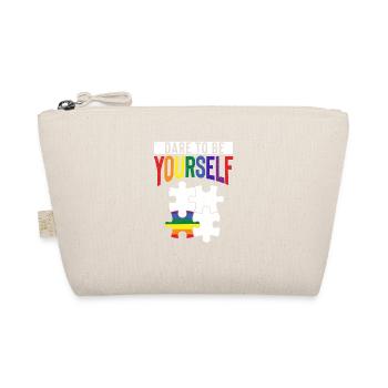 Dare To Be Yourself LGBT Pride Puzzle Piece Rainbo - Bio-Täschchen - Natur - Vorne