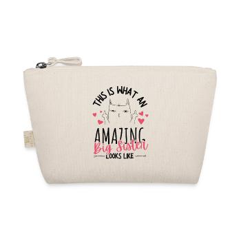 Big Sister Cat Middle Finger Pregnancy - Organic Pouch - nature - Front
