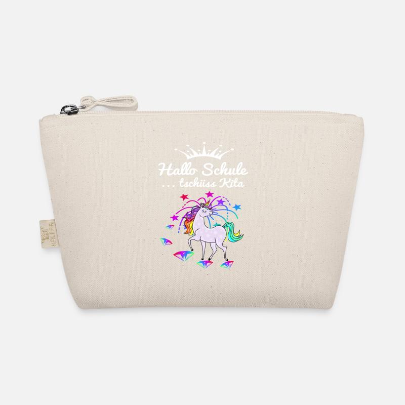 Einhorn Einschulung - Bio-Täschchen - Natur
