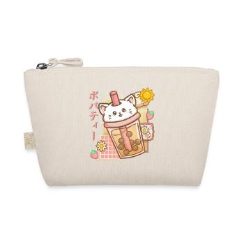 Boba Tea Katze Bubble Tea Anime Kawaii - Bio-Täschchen - Natur - Vorne