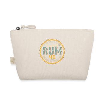 40th birthday 40 years I am like good rum - Organic Pouch - nature - Front
