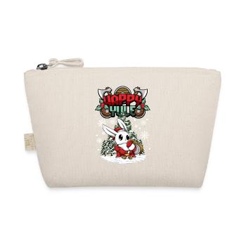 Happy Yule Viking Christmas Rabbit - Bio-Täschchen - Natur - Vorne