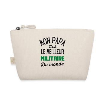 Mon papa c'est le meilleur militaire du monde - Trousse biologique - nature - Devant