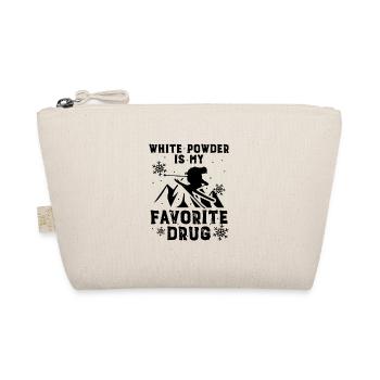 White powder is my favorite drug - gift - Organic Pouch - nature - Front