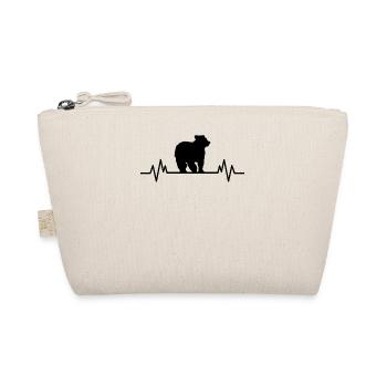 Bear Heartbeat Nature Environmental Protection Bear Gift - Organic Pouch - nature - Front