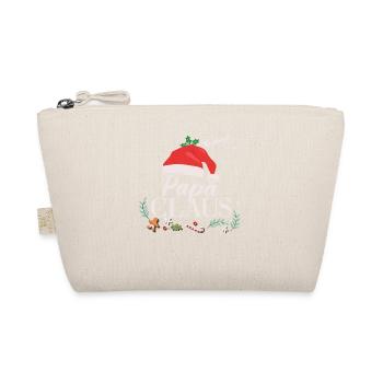 Papa Claus Weihnachten Familie Weihnachtsmann - Bio-Täschchen - Natur - Vorne