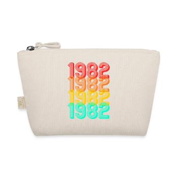 1982 geboren Jahrgang 1982 Geschenk Geburtstag - Bio-Täschchen - Natur - Vorne