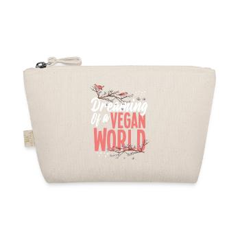 Träumen Von Einer Veganen Welt Vegan - Bio-Täschchen - Natur - Vorne