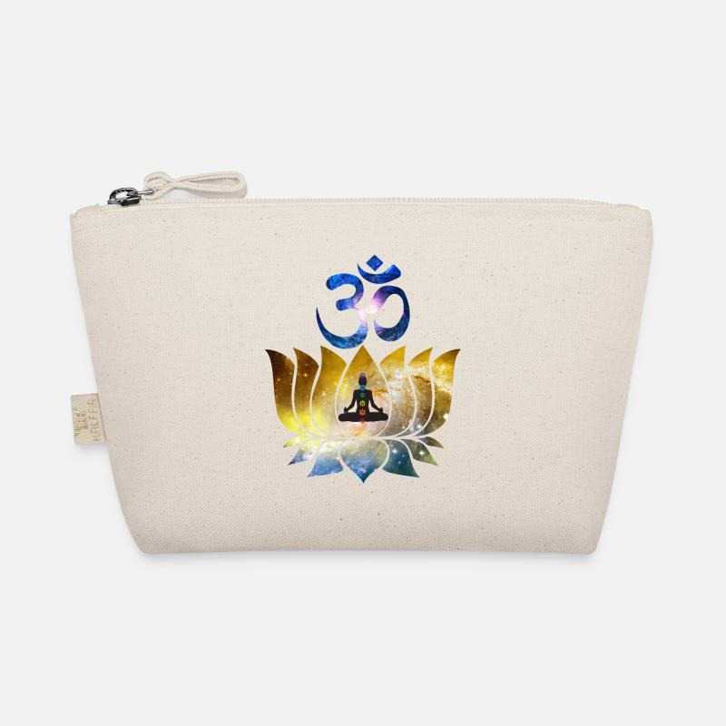 OM SYMBOL MEDITATION 3 - Bio-Täschchen - Natur