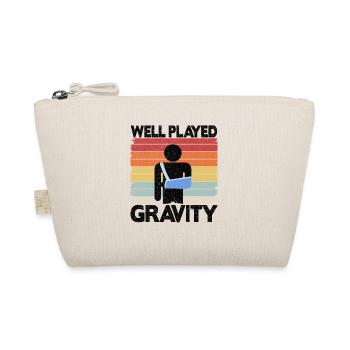 Gut gespielt Gravitation Gebrochener Arm Geschenk - Bio-Täschchen - Natur - Vorne