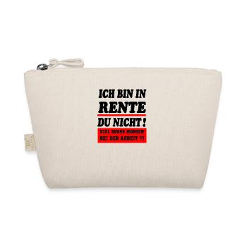 ich bin in rente, endlich rentner, arbeit, feiern - Bio-Täschchen - Natur - Vorne