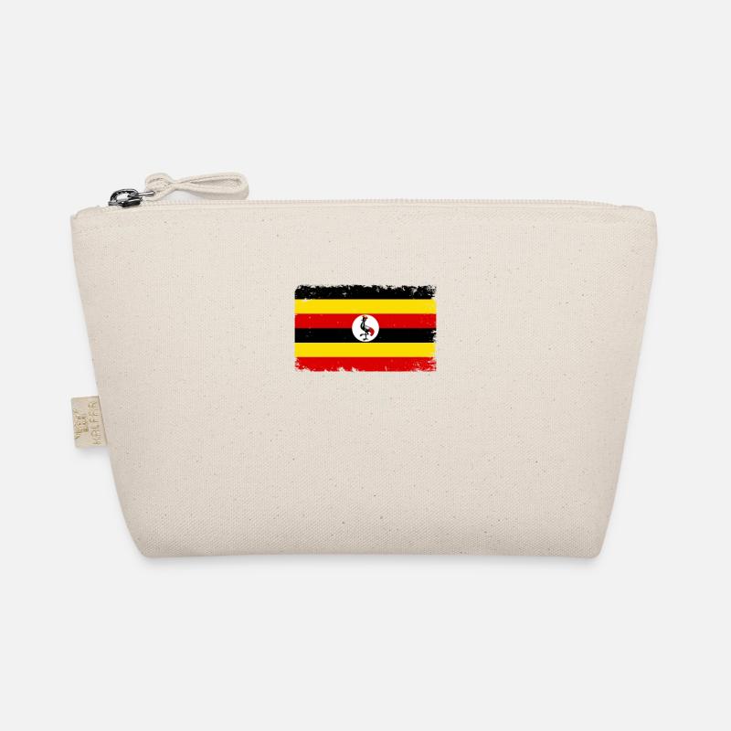 Uganda Herzschlag Flagge Vintage Uganda Bio-Täschchen