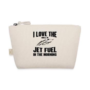 Fighter Jet Fuel In The Morning - Vintage Pilot - Organic Pouch - nature - Front