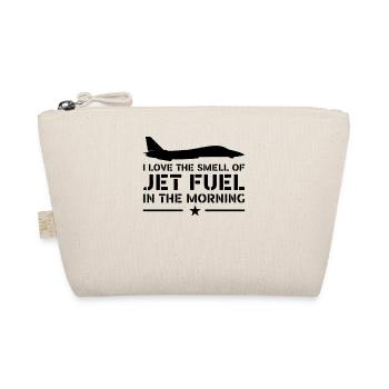 Fighter Jet Fuel In The Morning - Vintage Pilot - Organic Pouch - nature - Front