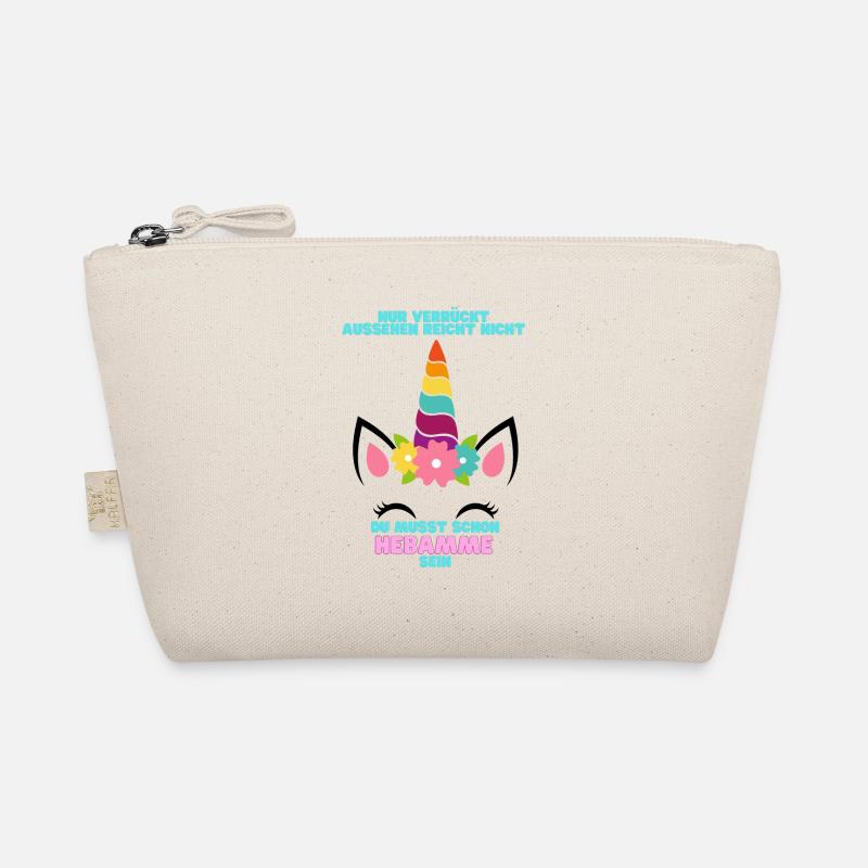 Lustiges Geschenk Hebamme Einhorn Geburt Bio-Täschchen