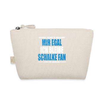Mir Egal ich bleibe Schalke Fan Vintage - Bio-Täschchen - Natur - Vorne