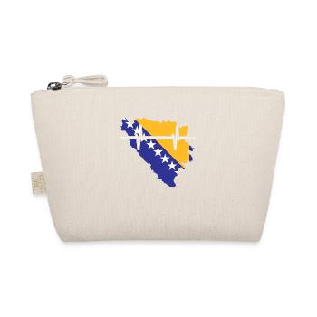 Drapeau De Battements de cœur de Bosnie-Herzégovine Vintage - Trousse biologique - nature - Devant
