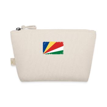Seychelles battements de coeur drapeau Seychelles Vintage - Trousse biologique - nature - Devant