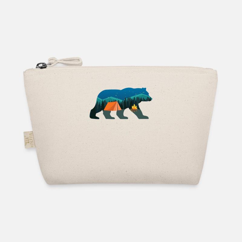 Camping Bear Tent With Forrest Bio-Täschchen