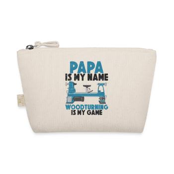 Woodturning Masters Papa Wood Lathe Carpentry - Organic Pouch - nature - Front