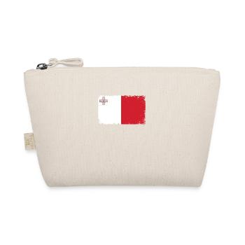 Malte Battements de cœur Drapeau Vintage Malte - Trousse biologique - nature - Devant