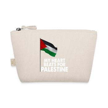 Mon cœur bat pour la Palestine Cadeau amusant - Trousse biologique - nature - Devant