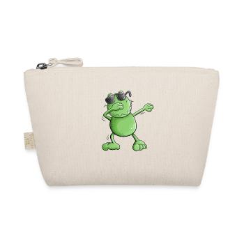 Cool frog with sunglasses Make the Dab Dance - Organic Pouch - nature - Front