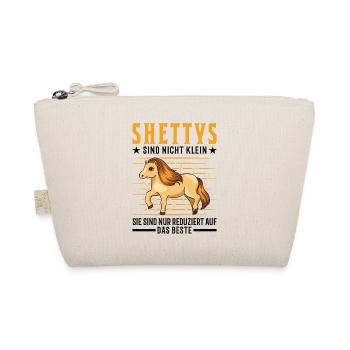 Shetland Pony Klein Shetty Shetlandpony - Bio-Täschchen - Natur - Vorne