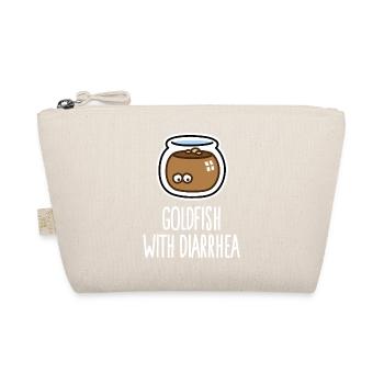 Funny veterinarian goldfish with diarrhea cartoon - Organic Pouch - nature - Front